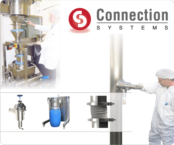 Dust Free product transfer is easy with Connection Systems
